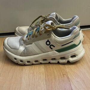 On Running Women's Sneakers White and Green